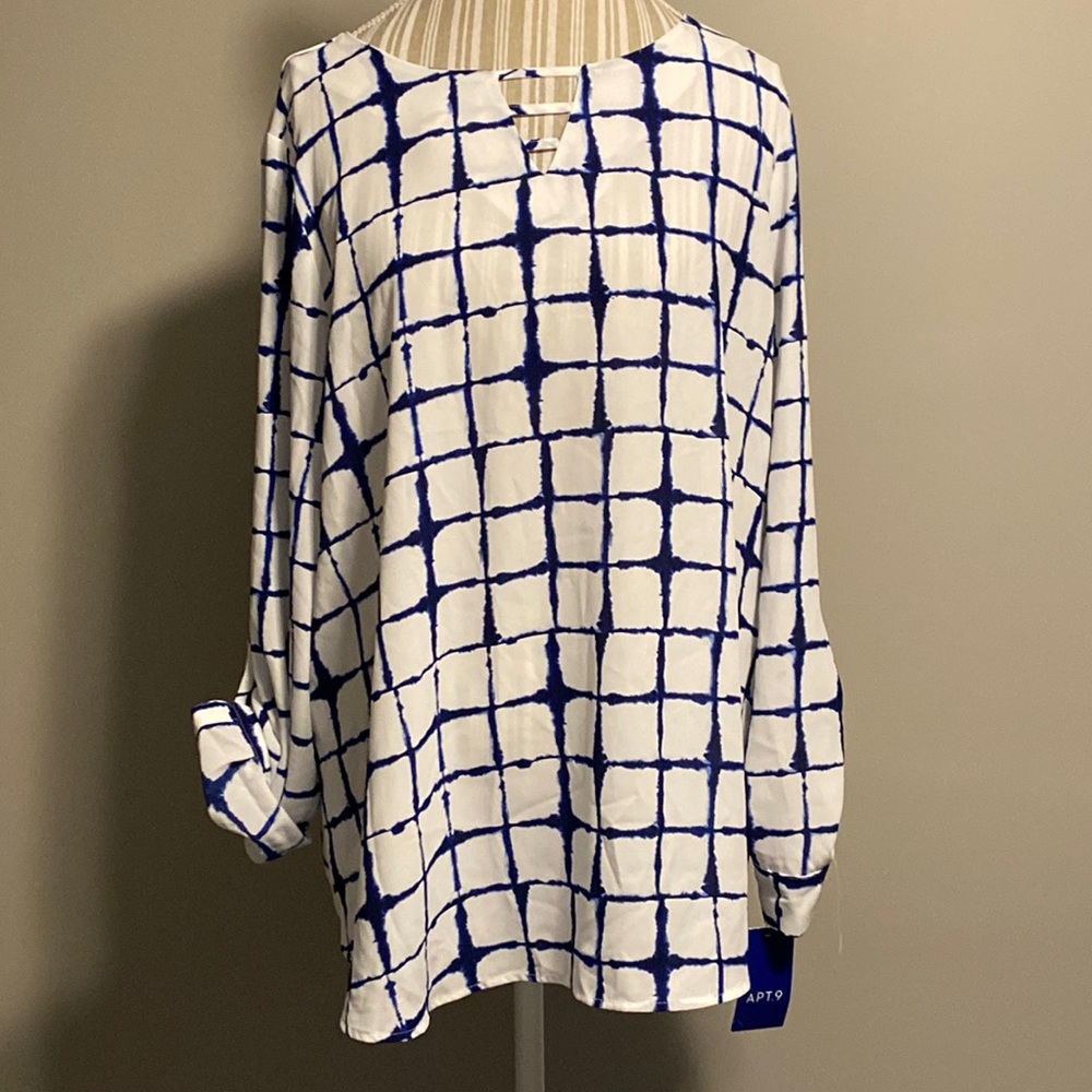 NET Apt. 9 tunic with ladder front pattern size XL
